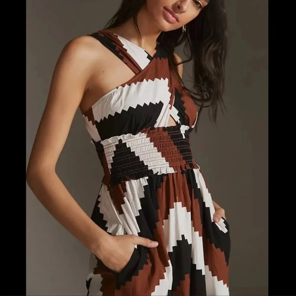 NWT Plenty by Tracy Reese Printed Halter Maxi Dress Anthropology - Picture 3 of 8